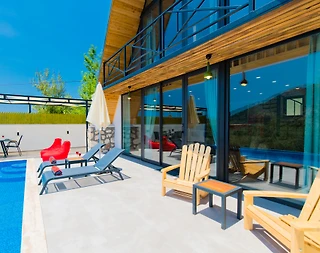 Kaş İslamlar'da Muhteşem Doğada, Özel Havuzlu, Şık Bungalov - 4