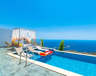 Kaş Bezirgan'da Yeşillikler İçerisinde, Özel Havuzlu, Kiralık Villa - 2