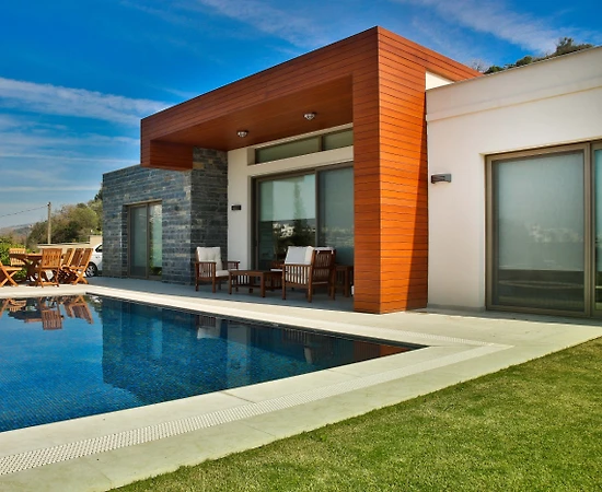 Muğla Bodrum'da Plaja Yakın, Özel Havuzlu, Modern Villa - 1