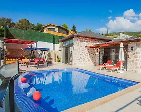 Kaş İslamlar'da Balayı Çiftlerine Uygun, Özel Havuzlu, Jakuzili Villa - 2