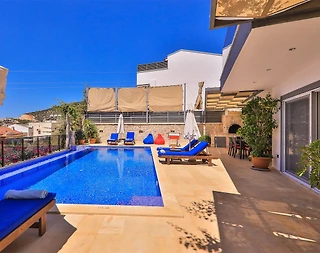 Kaş Kalkan'da Deniz Manzaralı, Kiralık Özel Havuzlu, Lüks Villa - 5