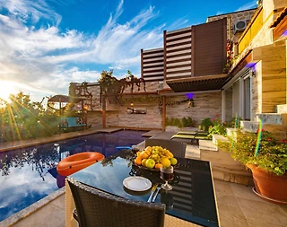 Kaş İslamlar'da Gözlerden Uzak, Özel Havuzlu, 1+1, Balayı Villası - 5