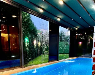 Sakarya Sapanca'da Tesis İçerisinde, Kapalı Havuzlu, Konforlu Villa - 5