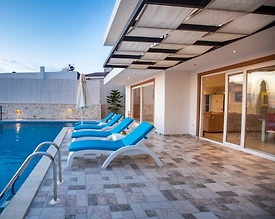 Kaş Üzümlü'de Doğa İçerisinde, Özel Havuzlu, Jakuzili, Modern Villa - 3