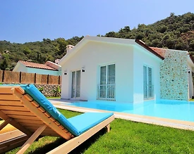 Fethiye Ölüdeniz'de Muhteşem Doğada, Özel Havuzlu, Balayı Villası - 3