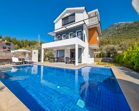 Fethiye Ölüdeniz'de Doğa Manzaralı, Özel Havuzlu, Kiralık Villa - 2