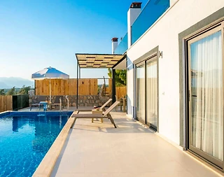 Kaş Palamut'da Doğa İçerisinde, Özel Havuzlu, Lüks Kiralık Villa - 5