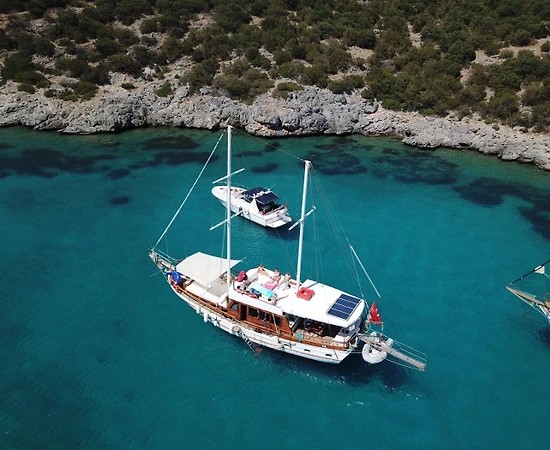 Bodrum'da Masmavi Sularda, Modern Dizayna Sahip, 8 Kişilik Gulet - 1