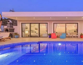 Kaş İslamlar'da Gözlerden Uzak, Özel Havuzlu, Balayı Villası - 3