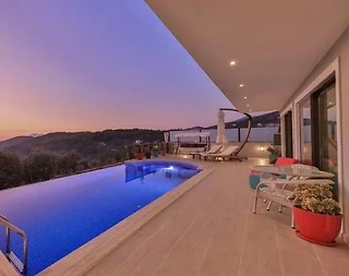 Kaş İslamlar'da Gözlerden Uzak, Özel Havuzlu, Balayı Villası - 5