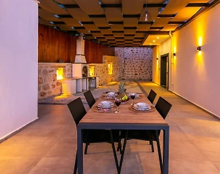 Kalkan Akbel'de Spor Aletli, Kapalı ve Isıtmalı, Özel Havuzlu Villa - 4