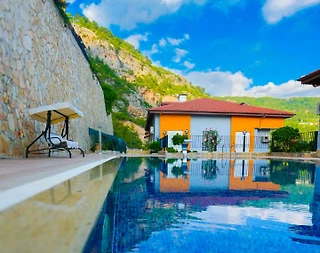 Alanya Bektaş'ta Eşsiz Deniz Manzaralı, Ortak Havuzlu, 1+1 Suite - 3