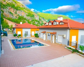 Alanya Bektaş'ta Eşsiz Deniz Manzaralı, Ortak Havuzlu,  1+1 Suite - 2