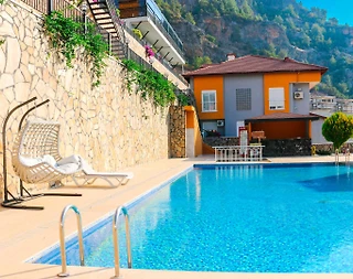 Alanya Bektaş'ta Eşsiz Deniz Manzaralı, Ortak Havuzlu, 1+1 Suite - 4