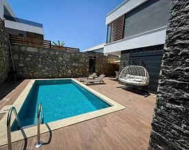 Alanya İncekum'da Site İçerisinde, Özel Havuzlu, Modern Villa - 3