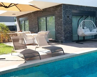 Alanya İncekum'da Site İçerisinde, Özel Havuzlu, Modern Villa - 4