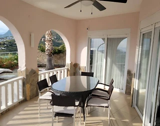 Alanya Kargıcak'ta Muhteşem Deniz Manzaralı, Özel Havuzlu, Şık Villa - 4