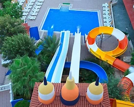 Alanya Kestel'de Tesis İçerisinde, Aquaparklı, 1+1 Tatil Evi - 2