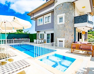 Alanya Sugözü'nde Doğa ve Deniz Manzaralı, Özel Havuzlu, Kiralık Villa - 3