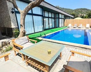 Alanya Büyükhasbahçe'de Modern Tasarımlı, Özel Havuzlu, 2+1 Villa - 5