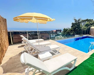Alanya Büyükhasbahçe'de Modern Tasarımlı, Özel Havuzlu, 2+1 Villa - 2