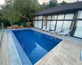 Alanya Büyükhasbahçe'de Modern Tasarımlı, Özel Havuzlu, 2+1 Villa - 3