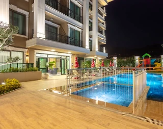 Alanya Oba'da Çekirdek Ailelere Uygun, Ortak Havuzlu, 2+1 Lüks Suite - 4