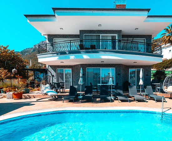 Alanya Oba'da Kalabalık Aileler İçin Uygun, Özel Havuzlu, Kiralık Villa - 1