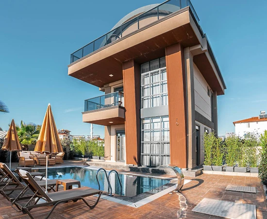 Alanya Payallar'da Kalabalık Ailelere Uygun, Özel Havuzlu, Lüks Villa - 1