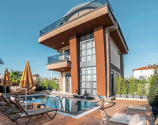 Alanya Payallar'da Merkezi Konumda, Isıtmalı Havuzlu, Modern Villa - 2