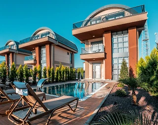 Alanya Payallar'da Merkezi Konumda, Isıtmalı Havuzlu, Modern Villa - 5