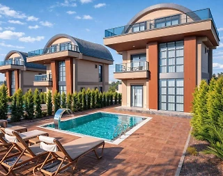 Alanya Payallar'da Merkezi Konumda, Isıtmalı Havuzlu, Modern Villa - 2