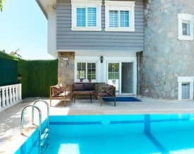 Alanya Sugözü'nde Doğa ve Deniz Manzaralı, Özel Havuzlu, Kiralık Villa - 3