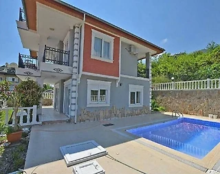 Alanya Tepe'de Deniz ve Orman Manzaralı, Özel Havuzlu, Lüks Villa - 2