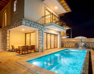 Kaş Çukurbağ'da Doğa Manzaralı, Özel Havuzlu, Ferah Villa - 4