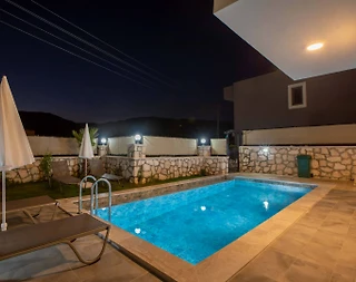 Kaş Çukurbağ'da Doğa Manzaralı, Özel Havuzlu, Ferah Villa - 5