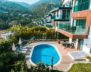 Antalya Alanya'da Deniz Manzaralı, Özel Havuzlu, 12 Kişilik Villa - 5