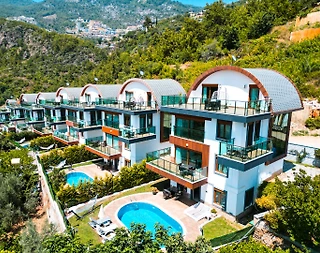 Antalya Alanya'da Deniz Manzaralı, Özel Havuzlu, 12 Kişilik Villa - 5