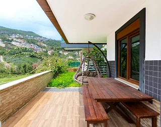 Antalya Alanya'da Muhteşem Manzaralı, Özel Havuzlu, Modern Villa - 4