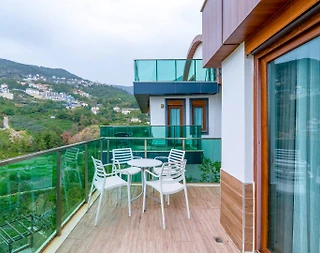Antalya Alanya'da Muhteşem Manzaralı, Özel Havuzlu, Modern Villa - 5