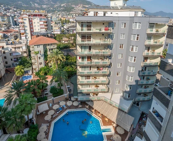 Antalya Alanya'da Tesis İçerisinde, Ortak Havuzlu, Ekonomik Suite - 1