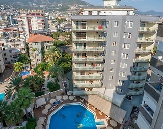 Antalya Alanya'da Tesis İçerisinde, Ortak Havuzlu, Ekonomik Suite - 1