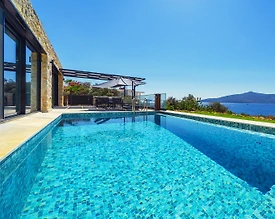 Kaş Kalkan'da Muhteşem Deniz Manzaralı, Özel Havuzlu, Balayı Villası - 2