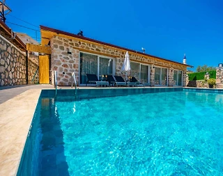 Kaş Bezirgan'da Orman Manzaralı, Özel Havuzlu, Otantik Villa - 5