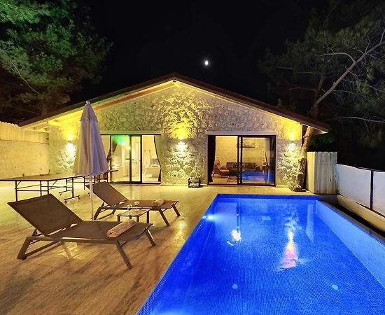 Kaş İslamlar'da Muhteşem Doğada, Özel Havuzlu, 2 Kişilik Villa - 1