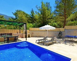 Kaş İslamlar'da Muhteşem Doğada, Özel Havuzlu, 2 Kişilik Villa - 5