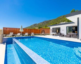 Kaş Sarıbelen'de Muhteşem Doğa Manzaralı, Özel Havuzlu, Lüks Villa - 3