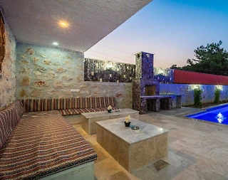 Kaş İslamlar'da Doğanın Tam Ortasında, Özel Havuzlu, Modern Villa - 4