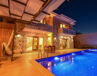 Kaş Gelemiş'te Otantik Tasarımlı, Özel Havuzlu, Jakuzili Villa - 2