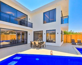 Kaş Gelemiş'te Modern Tasarımlı, Özel Havuzlu, Saunalı Villa - 3